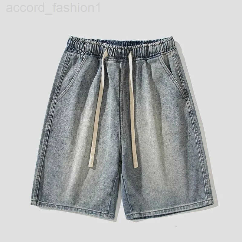 2025 Mens Summer Denim Shorts Casual Lightweight Five Inch Shorts Baggy Loose Fit Y2K Streetwear Vintage Straight Leg Fashion Je H260330