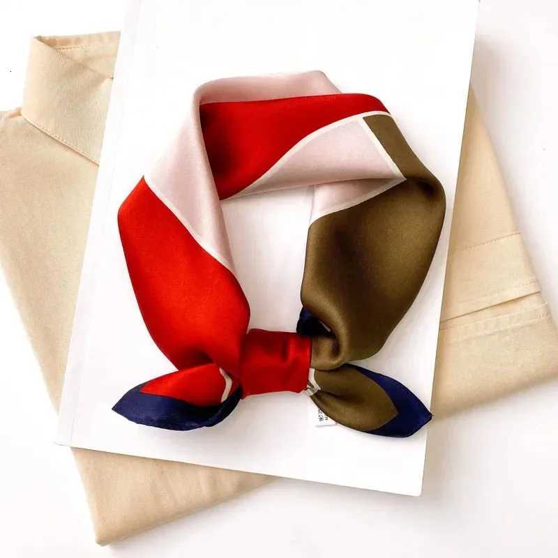 2026 plaid brand women scarf summer 100 silk scarves shawls lady wraps soft pashimina female Echarpe beach stole bandana Z260330