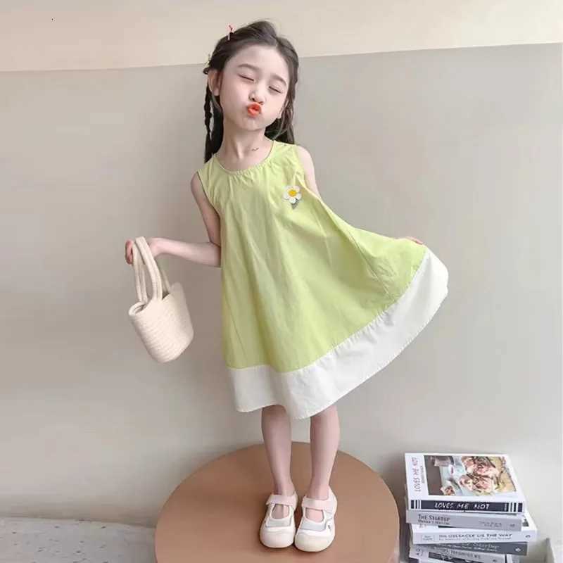 Girls Summer Dress Baby Patchwork Princess Dress Kids Girls Sleeveless Vest Dresses Children ClothingT260330