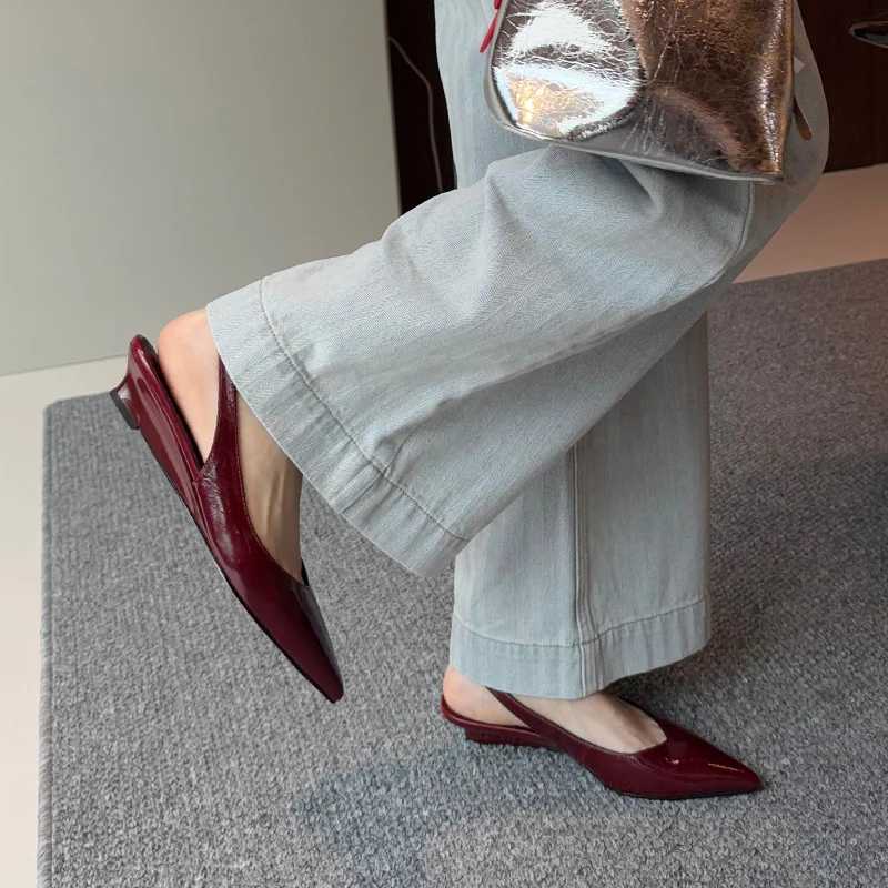 Luxury Summer Cover Toe Slip On Women Sandals Fashion Shallow Ladies Casual Wedges Low Heel Singbacks Sandalias Z260330
