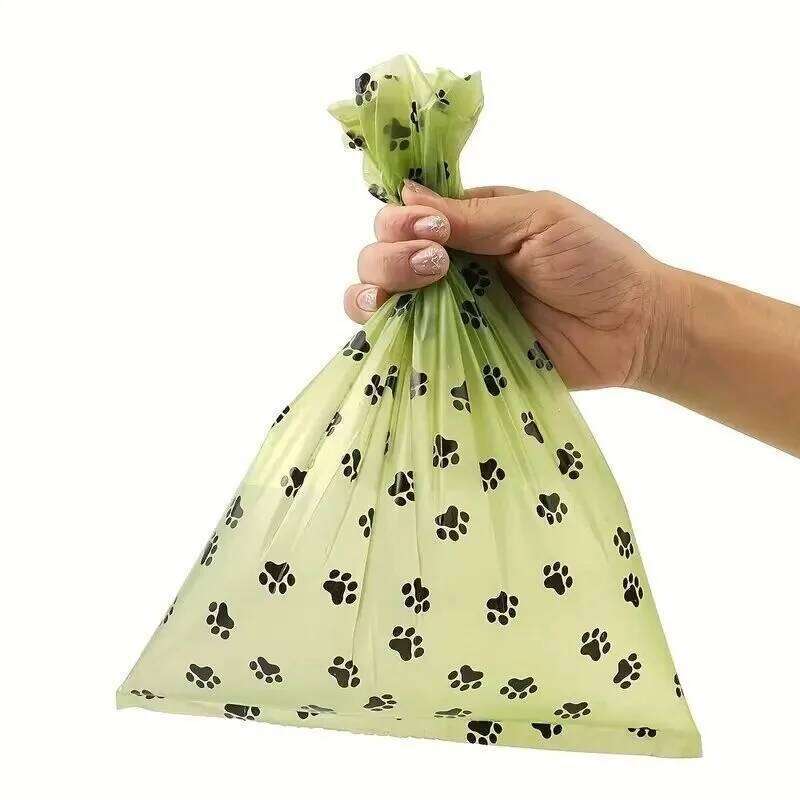 Biodegradable Thick Leak Proof Pet Waste Bag For Outdoor Walking Dog Poop Bags With Dispenser