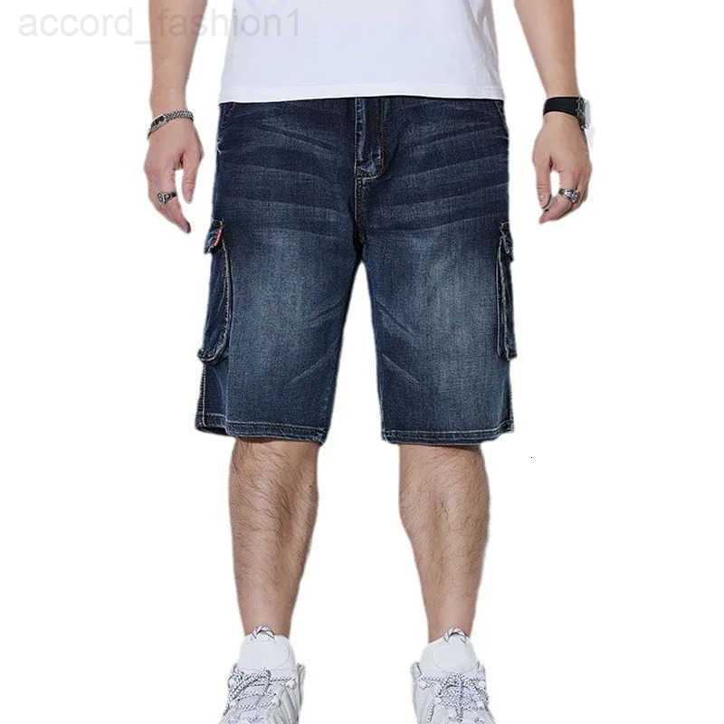 Summer Men Oversized Casual Plus Size Denim Shorts 145kg H260330