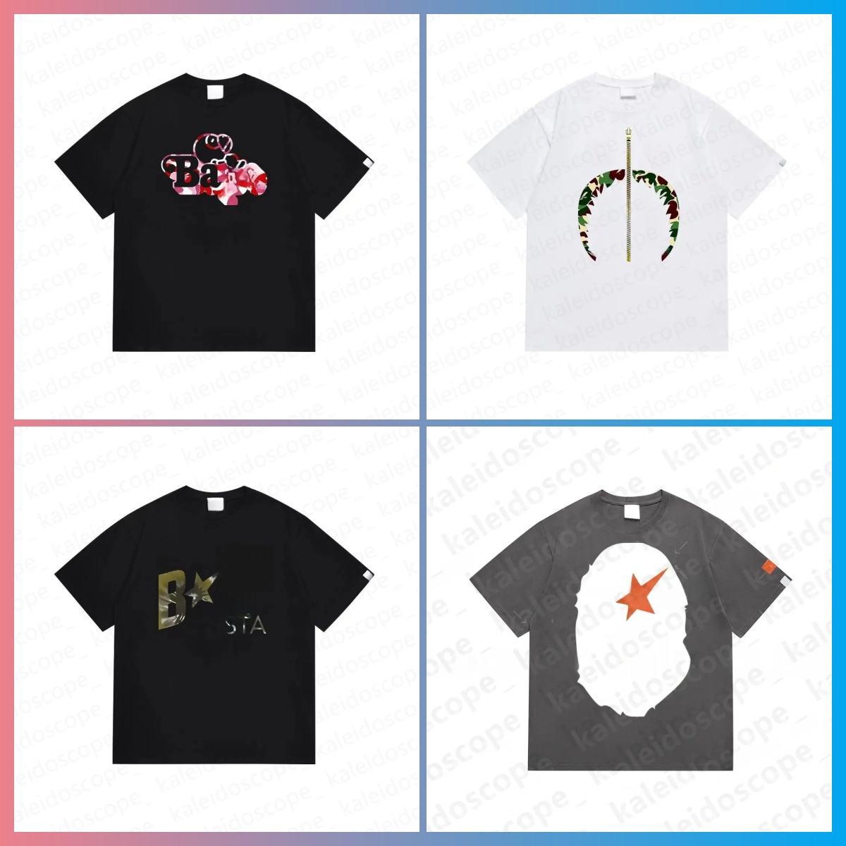 bapstshirt mens designer t shirt bapt shirt mens designer long sleeve shirt T-shirt for men designer clothes men colorful cotton Shirts casual wear high quality