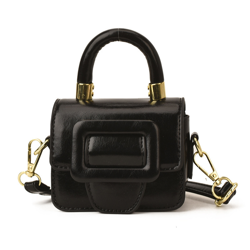 Free Shipping High Value Mini Glossy Handbag for Women Cute Small Crossbody Bag with Top Handle Versatile Little Purse in Multiple Colors