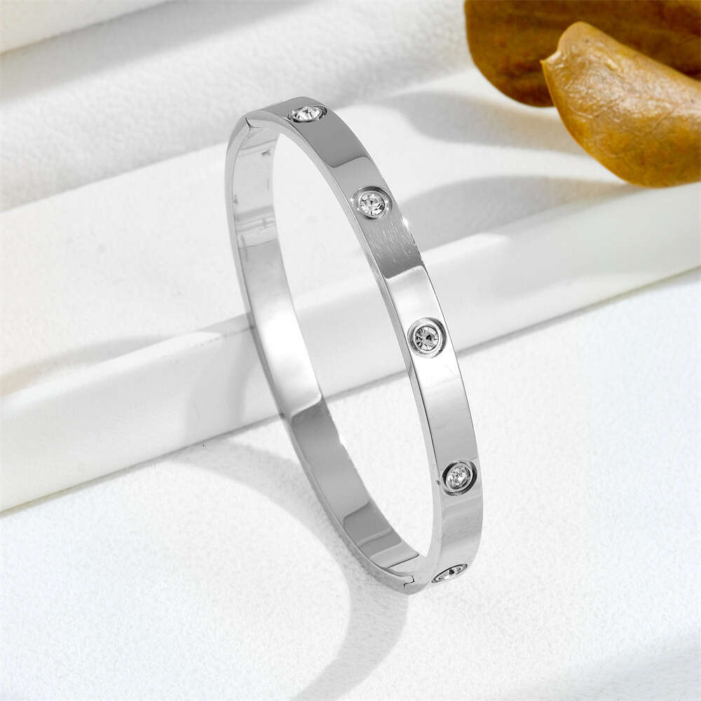 Bracelet Geometry Bracelet Popular Fashion Temperament Hand Accessories Wholesale INS Style Elegant Full Diamond Bracelet Designer Bracelet Luxury Jew - view 8