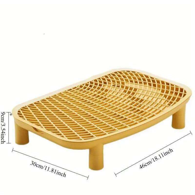Sand Double Layer Filter Leak Proof Design Mat Removable Pad Compatible with Cat Litter Box