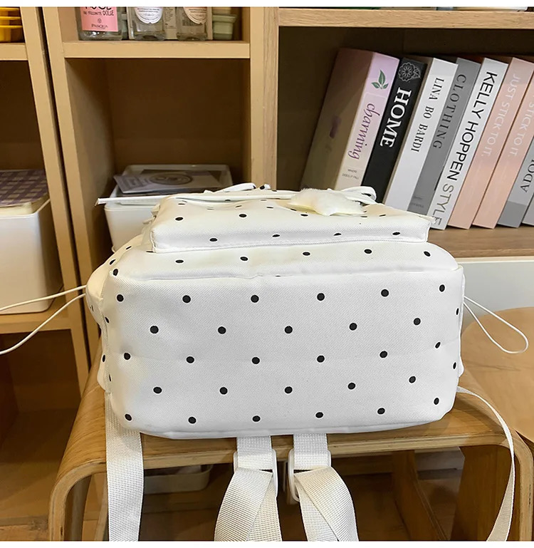 Atmospheric small schoolbag female college student n girly cute polka dot play backpack style 260317