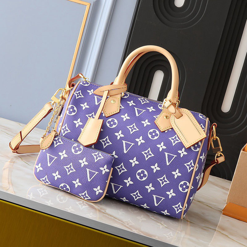 hot 10A Shoulder Bags Top Designer Mini Nano 25cm 30cm Shoulder Bag Women Leather Denim Crossbody Luxury Brands Embossed Tote Purse Brown Flower