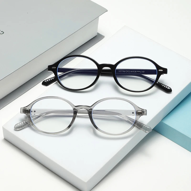 Computer Glasses Frame Women Men Retro Oval Eyewear Driving Business Female Male Fashionable Highend Personalized 260317