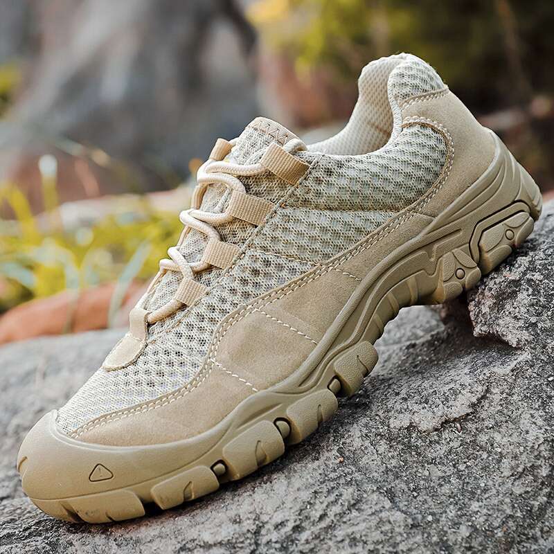 Summer Mesh Shoes Men S Breathable Non Slip Outdoor Casual Soft Bottom Surface Tracing Waterproof Sports Climbing