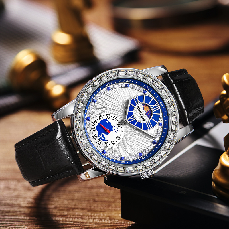 Watches Men Designer Moissanite Fashion Stainless Steel Watch Band Modern Diamond Running Reloj Hombre Homme Montre De Luxe