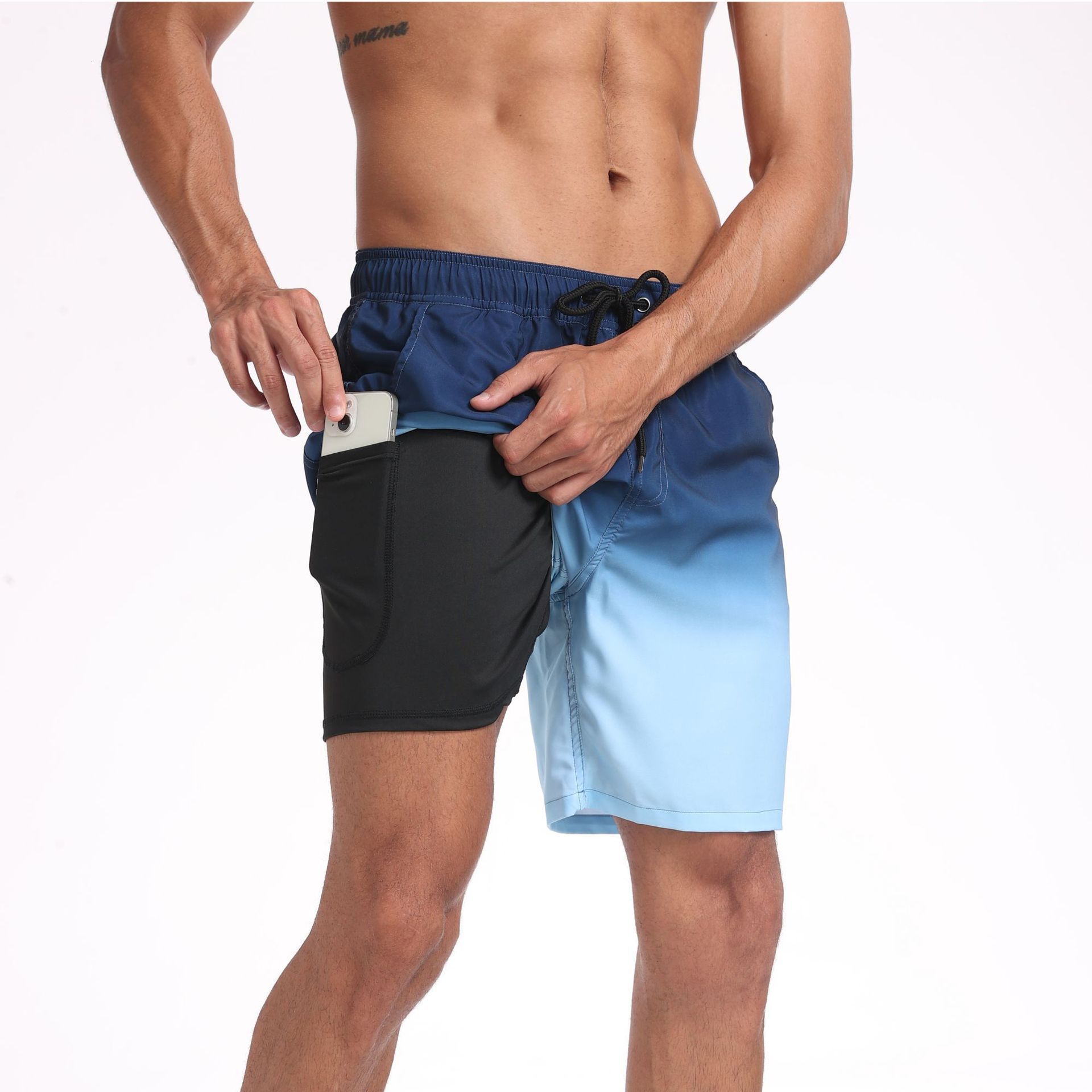 Comfortable Cross-Border Trade European Sizing Male Cotton Blend Liner Beachwear Bottoms