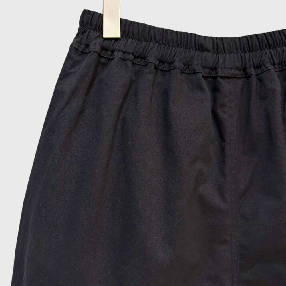 High Street Rick Ro Cotton Shrots Men's Classic And Fashionable Dark Woven Workwear With Leg Slits Zippers Casual Shorts