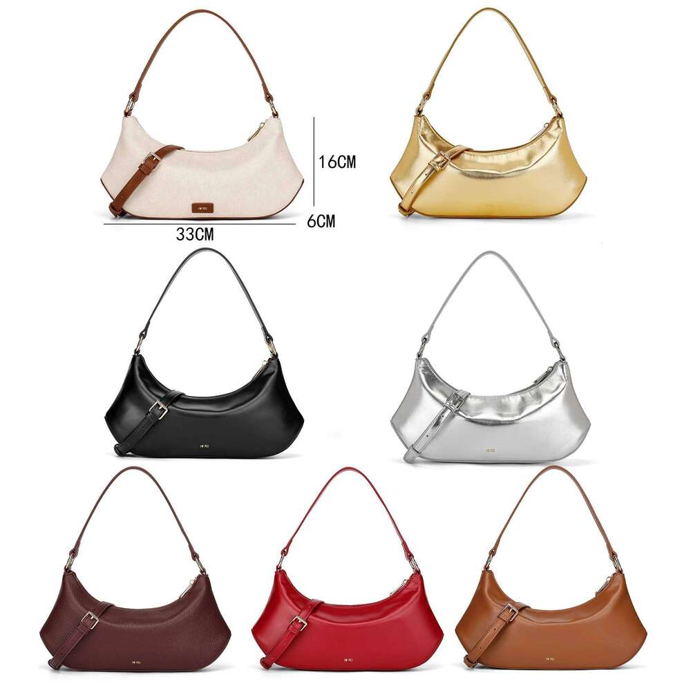 JW PEI Women Shoulder New Niche High End Feeling Simple Soft Leather Fashion Light Luxury Handheld Armpit Bag Liksusie