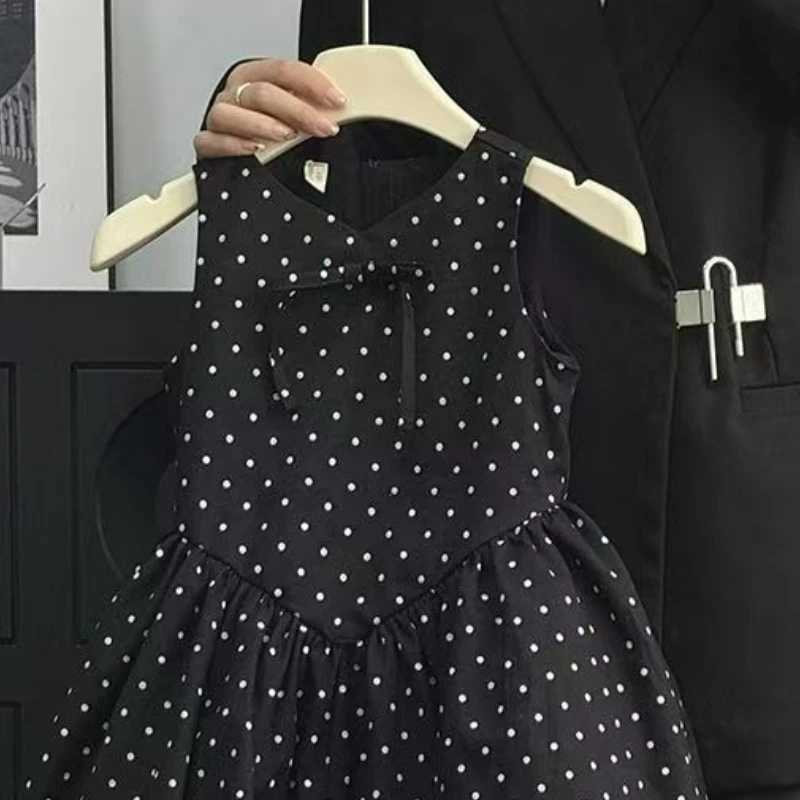 Summer New Polka Dot Girls Dress Baby Kids Clothing 2025 Stylish and Elegant Princess Baby Dress for GirlsT260330