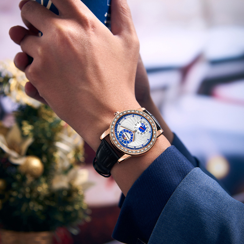 Watches Men Designer Moissanite Fashion Stainless Steel Watch Band Modern Diamond Running Reloj Hombre Homme Montre De Luxe
