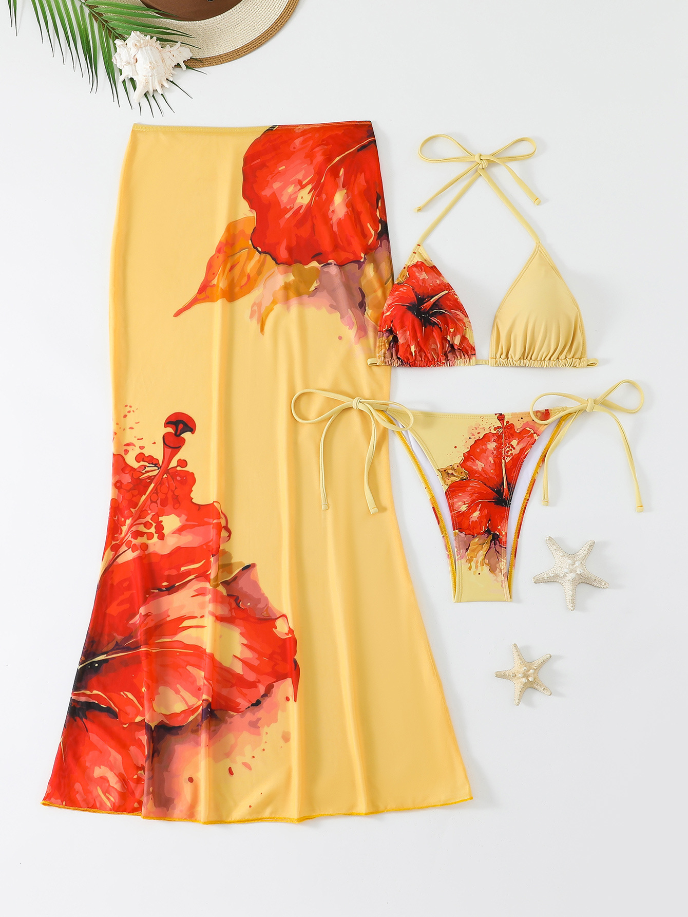2026 New Long-Pants Swimsuit Womens Fashion Casual Set Bikini Swimwear
