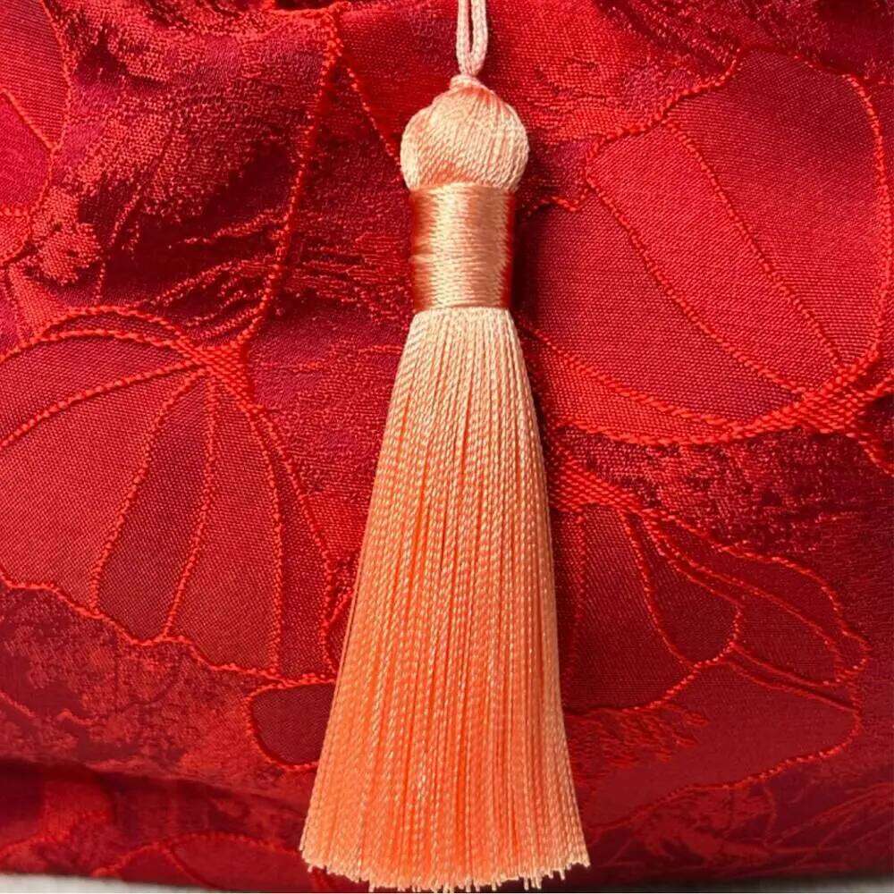 Chinese Embroidery New Chinese Style Knot Wrist Bag Tassel Flower Pendant Cheongsam Accessories Wedding Temperament Handbags