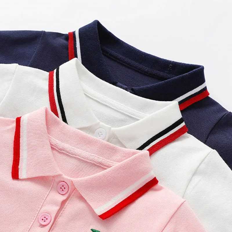 Girls summer dress new childrens polo pleated dress short sleeve college style dresses WT26T260330