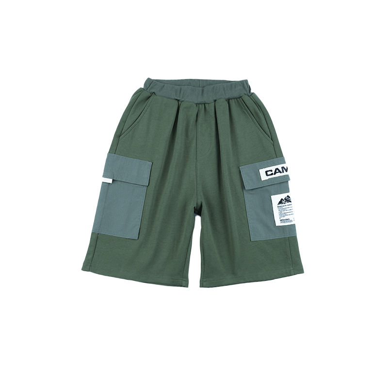Shorts Kids Mountain Style Color Block Pocket Knit Shorts Casual CAMP Graphic Athletic Shorts 26DX2100