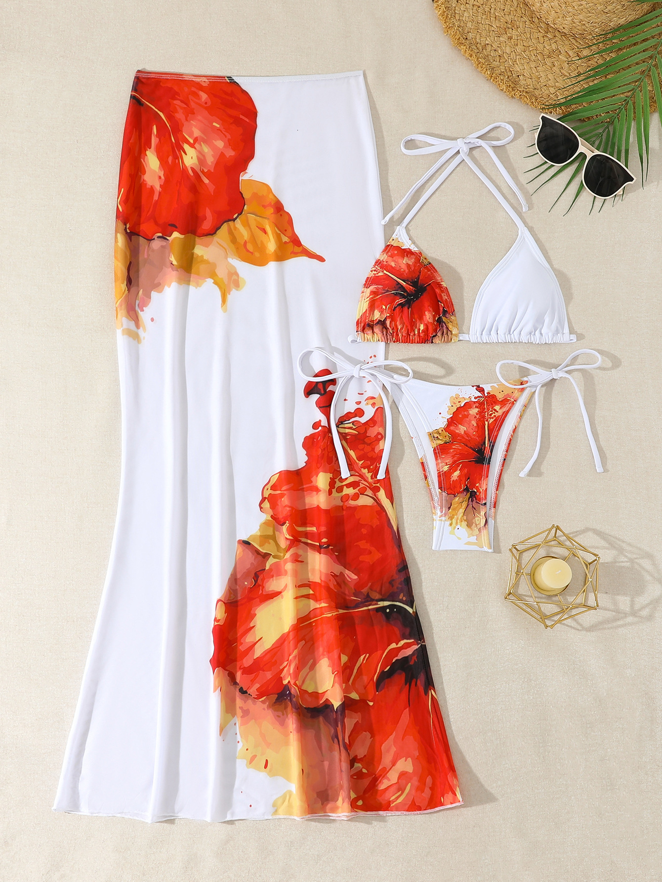 2026 New Long-Pants Swimsuit Womens Fashion Casual Set Bikini Swimwear