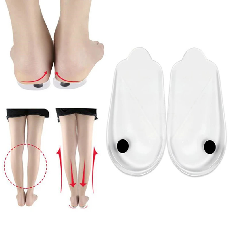 Magnetic silicone insoles ortics X/O-type legs corrector gel pillow for heel orthopedic insoles shoes pad heel patches 260316