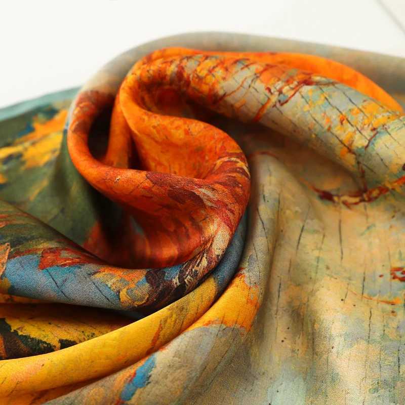 Hangzhou Silk 100 Mulberry Silk scarf Fashion match suit shirt professional scarf foreign style hair headband small silk scarf Z260330