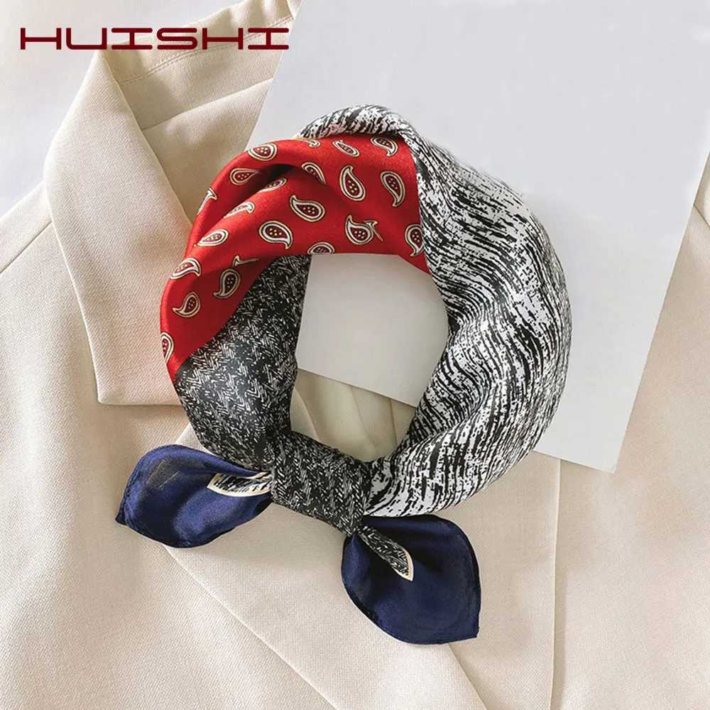 Silk Scarf Wen Luxury Bandana Top Handkerchief For Hair scarf Flower Printed Wens Bag 100 Silk Banda Stole Scarves X260328