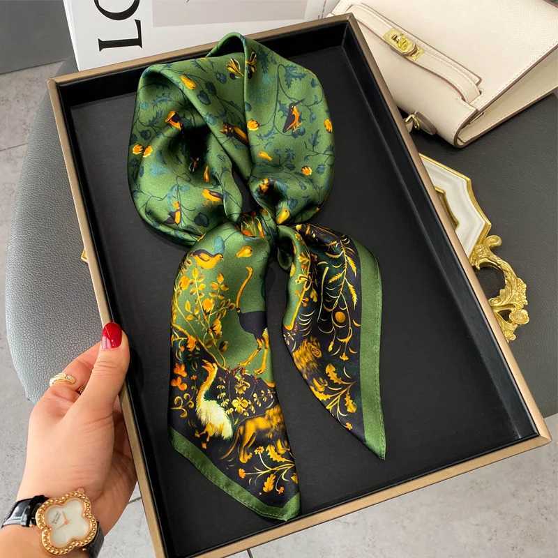 100 Real Silk Scarf New 68CM Natural ShAWl WrAPs Women Ladies Fashion Scarves Foulard Bandana Square Headband Hijab Z260330