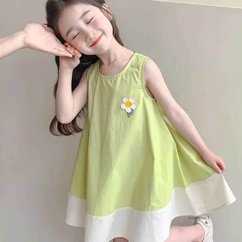 Girls Summer Dress Baby Patchwork Princess Dress Kids Girls Sleeveless Vest Dresses Children ClothingT260330
