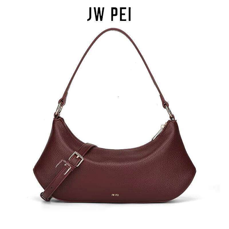 JW PEI Women Shoulder New Niche High End Feeling Simple Soft Leather Fashion Light Luxury Handheld Armpit Bag Liksusie