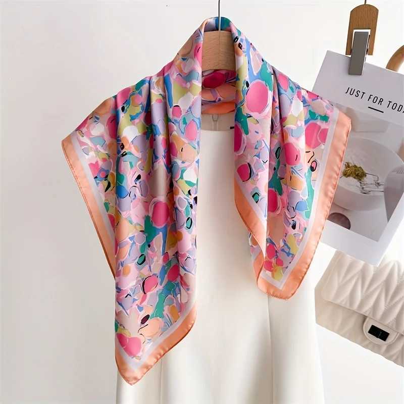 Fashion Wens Scarf Premium Imitation Silk Playf Polka Dot Print Lightweight Neck Scarf for Work Weekend Wear X260328