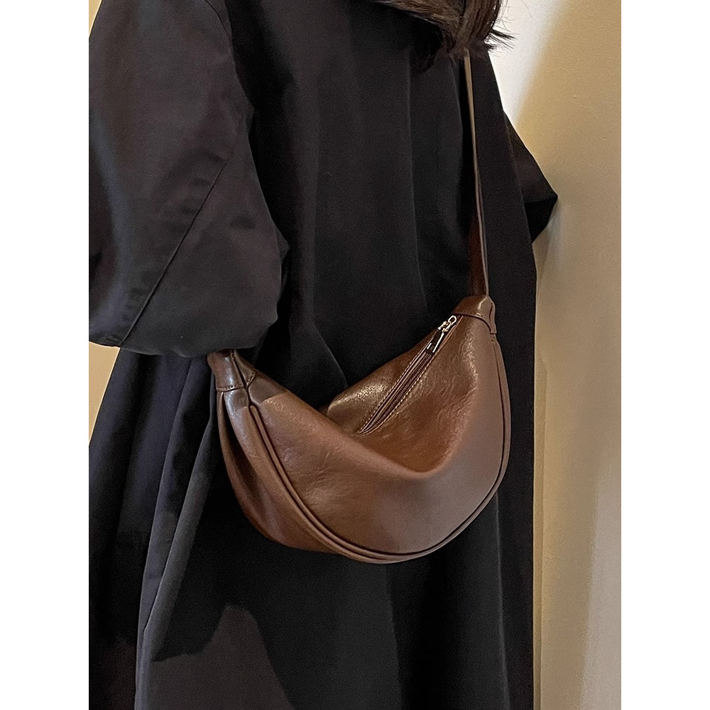 Autumn Winter Melad Retro Dumpling for Women 2025 Hot Trend Niche Fashion Versatile High-end Commuter Crossbody Bag