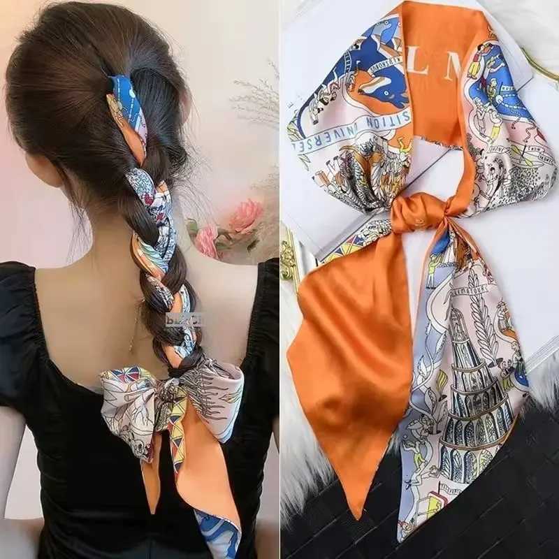 Brand Design Zebra In Flowers Wen Scarf Luxury Silk Scarf Fashion Hair band Foard Skinny Bag Scarves Neckerchief X260328