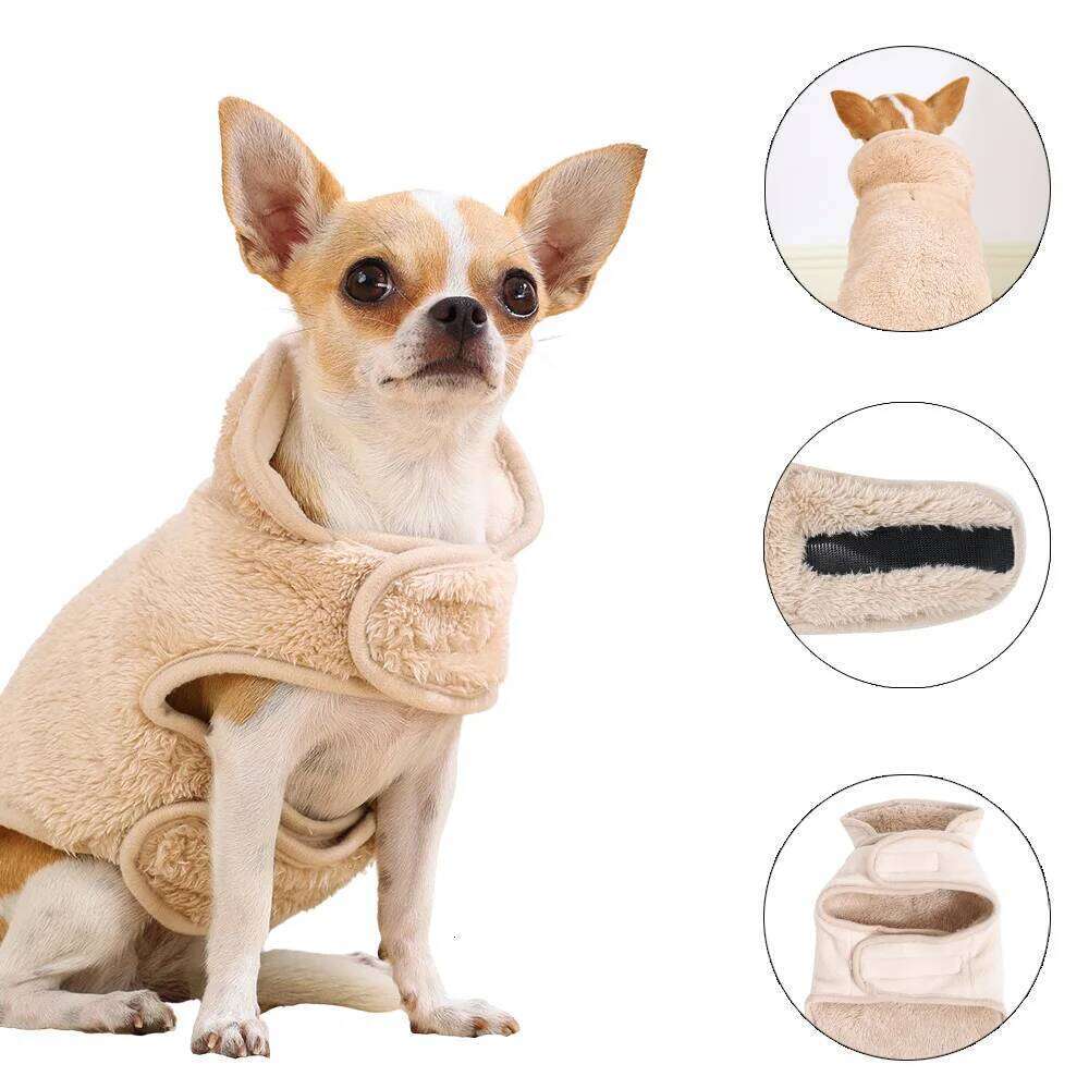 Winter Warm Pet Coat For Small Big Dogs Cats Puppy Reversible Padded Clothes Soft Fleece Dog Jacket Golden Retriever Outfits