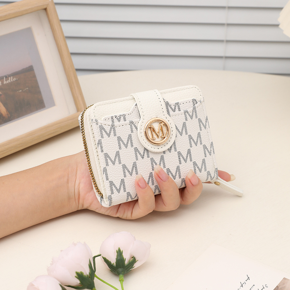 Designer New Women's Wallet Fashion Letter Patchwork Ins Versatile Double Zipper Large Capacity Casual Clutch - view 4
