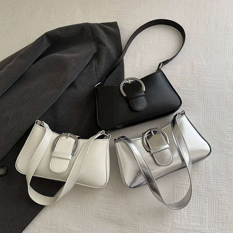 Luxury Handbags Women S Shoulder Bag For Gifts Solid Color Fashion Versatile Crossbody Underarm Bags Liksusie
