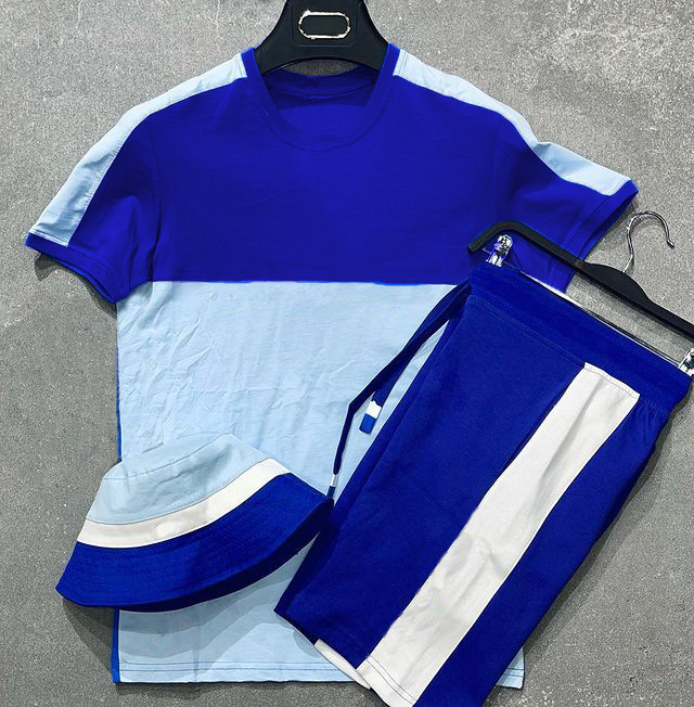 Summer new men's suit sports short-sleeve T-shirt and shorts, casual men's lightweight trendy style, casual and versatile