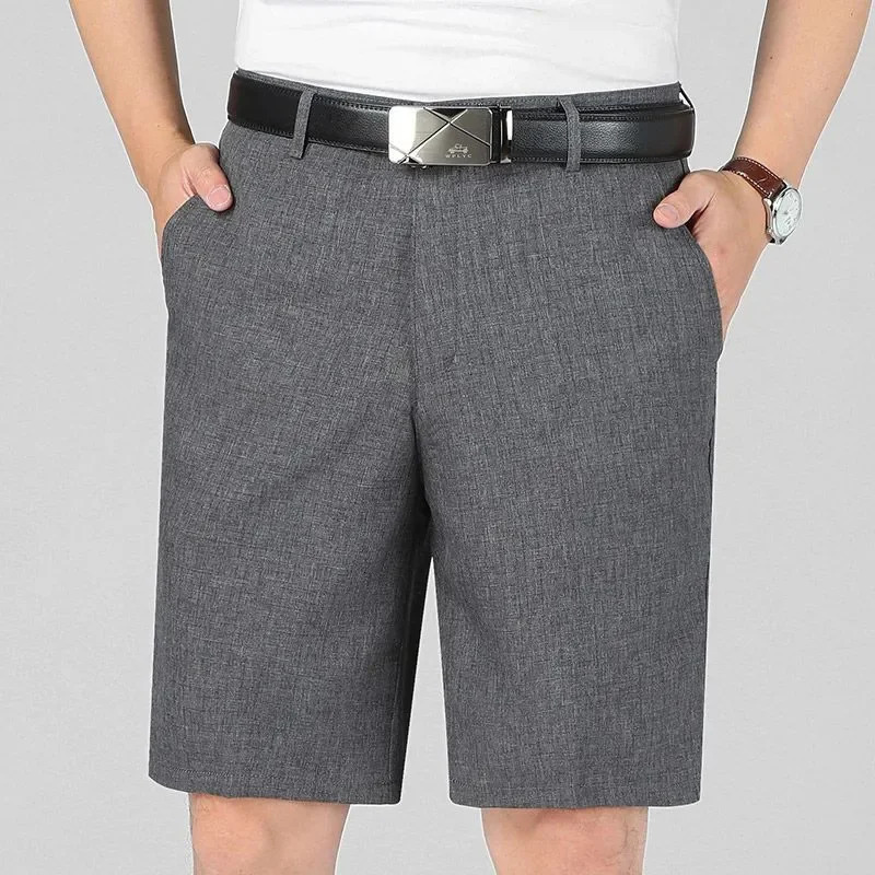 Men Golf Shorts Thin Straight-leg Five-pants Solid Refreshing Breathable Trousers Comfortable Casual Sportswear Summer 260327