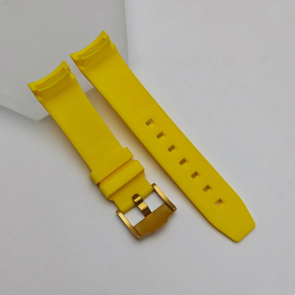 Highquality Rubber Straps Paired With Watch Case 22mm Strap Replacement Bracelet Accessories Bezel Waterproof Wristband 260318