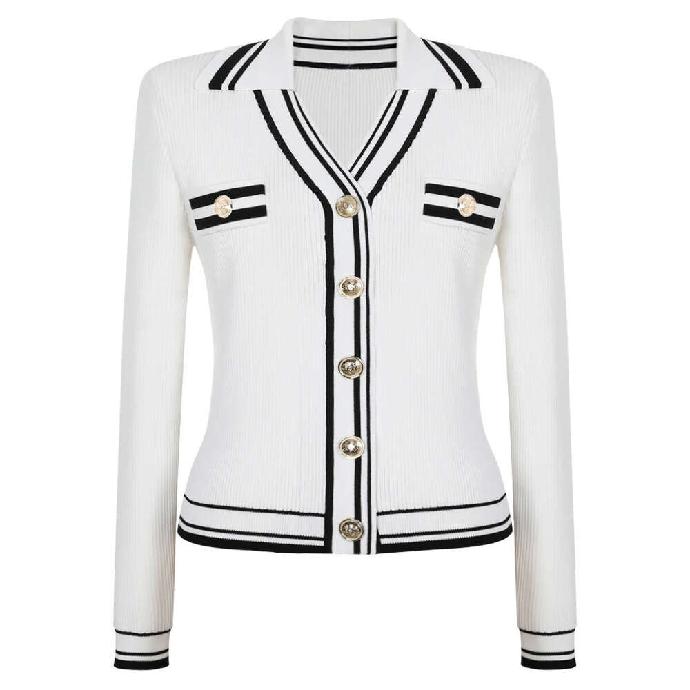 Spring and Autumn New High Quality Long Sleeve Collar Knitted Sweater X21 Multi functional Top for Women's Fashion Open Collar Jacket