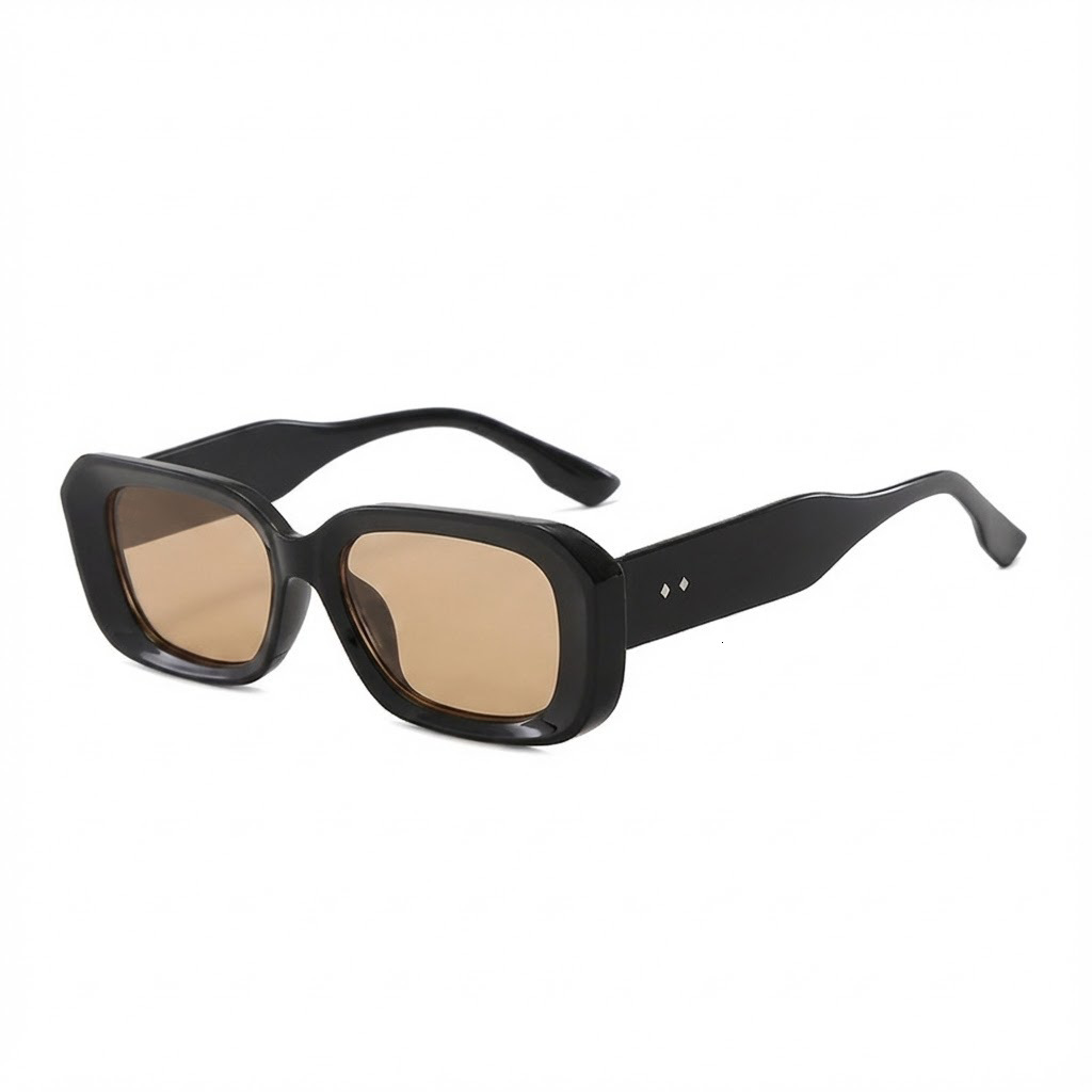 2026 Retro Square Rivet Designer Sunglasses Luxury Brand Fashion Accessories Outdoor Trendy Small Frame Sunscreen Sunglasses Ins Personalized Street S