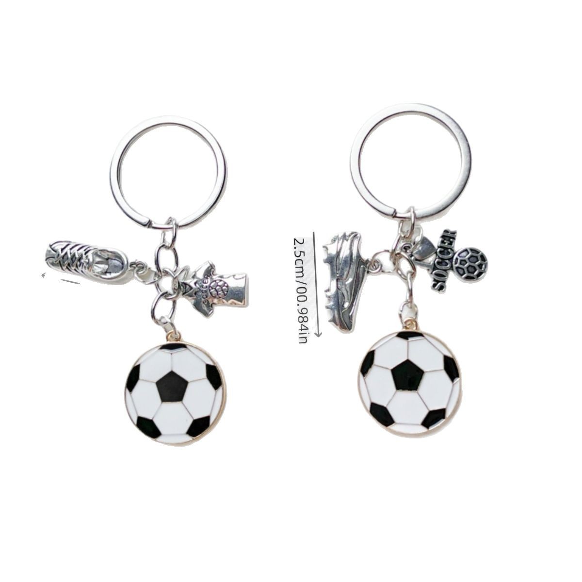 Hot Sale World Cup Men's Sports Alloy Soccer Shoe Keychain Pendant, Backpack Bag Charm Accessory, Fans Gift Key Ring free shipping