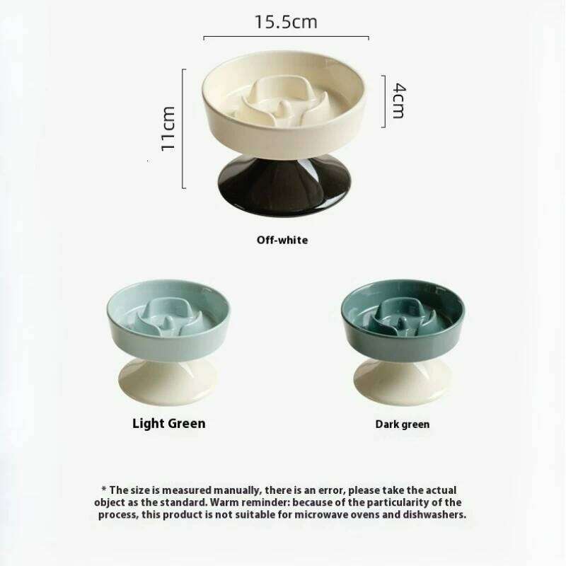 Ceramic Feeder Neck Protection Cat Food Bowl Elevated Anti-Choke Slow Eating Large Capacity Dog Pet Supplies 26W0330