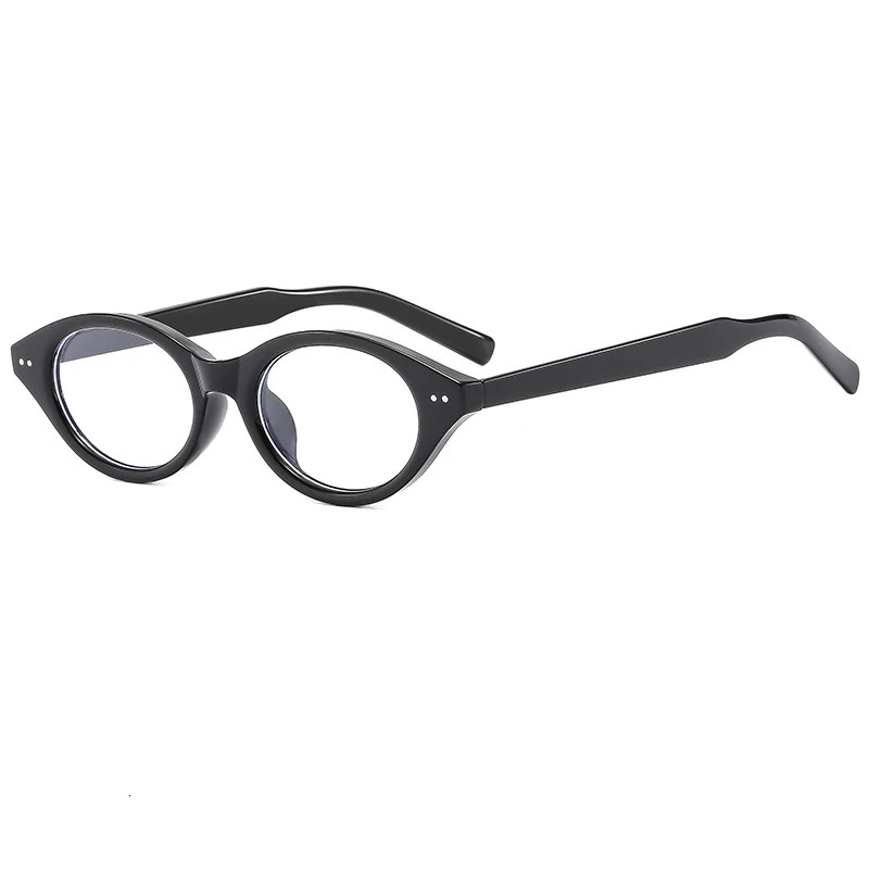 Fashion Glasses Frame Women Simple Retro Optical Anti Blue Light Eyeglasses Elliptical 260317