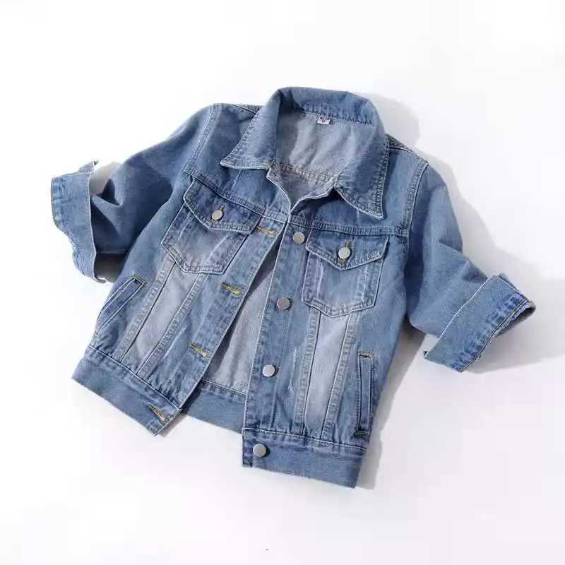 Denim Jacket Women 2023 Three Quarter Sleeves Jean Jacket Woman Comfortable Denim Coat Chaqueta Vaquera Mujer Veste Jeans FemmeT260328