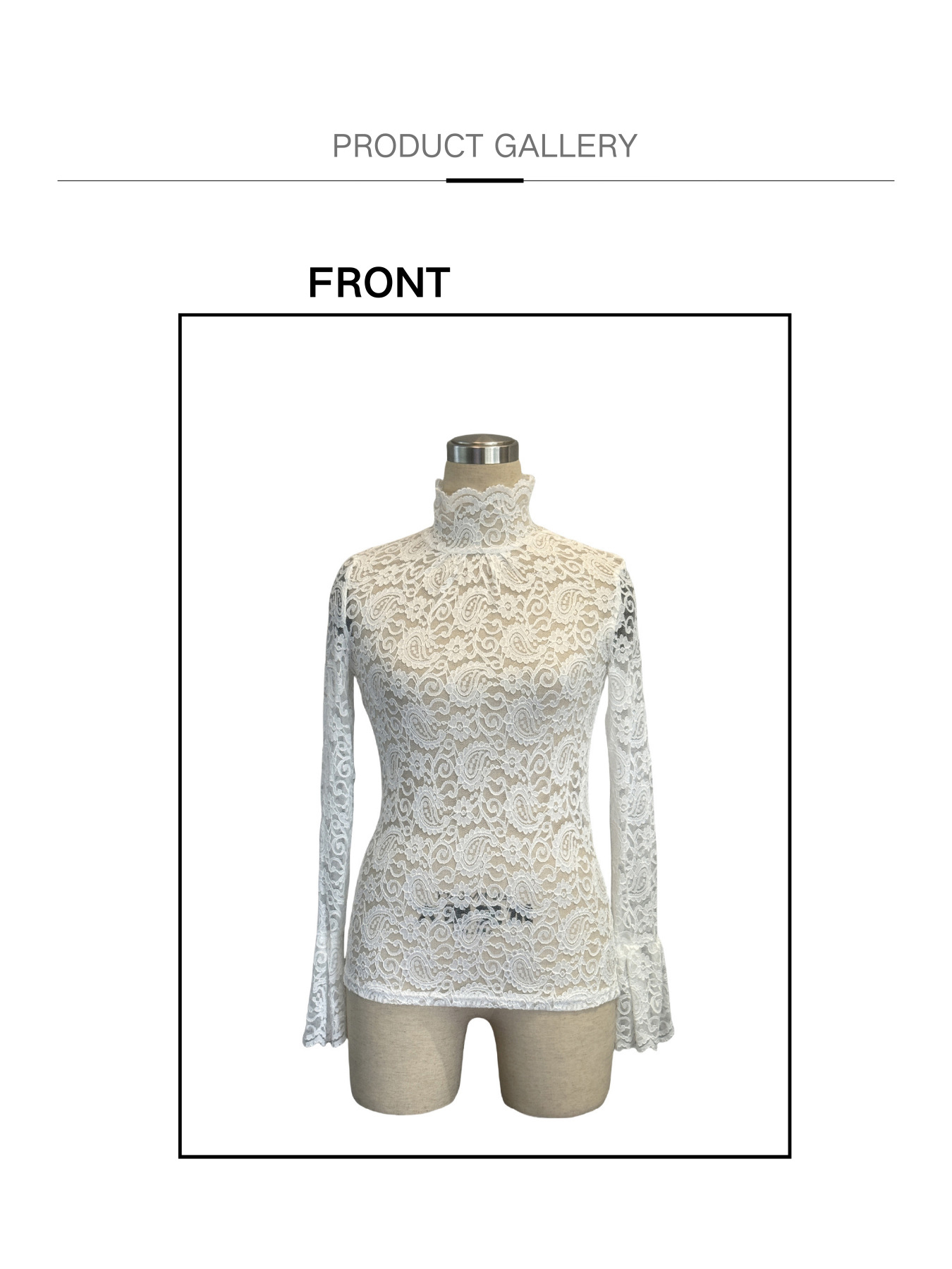 Women's T-Shirt 2026 Fashion Tops Woman Blouse Spring Autumn Mock Neck Long Sleeve Lace Casual Plain Skinny Daily Semi-Sheer Tee Top Y2K