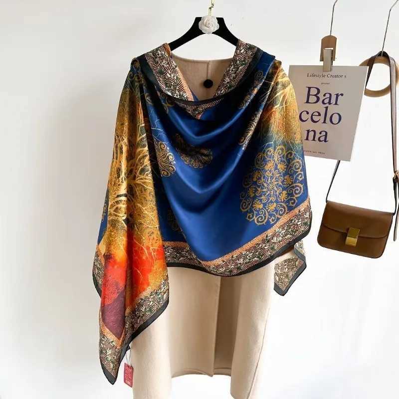 180x90cm Money Tree Printed Scarf Wens New Style Emated Silk Thin Scarfs Fashion Versatile scarf Scarf Shawl X260328