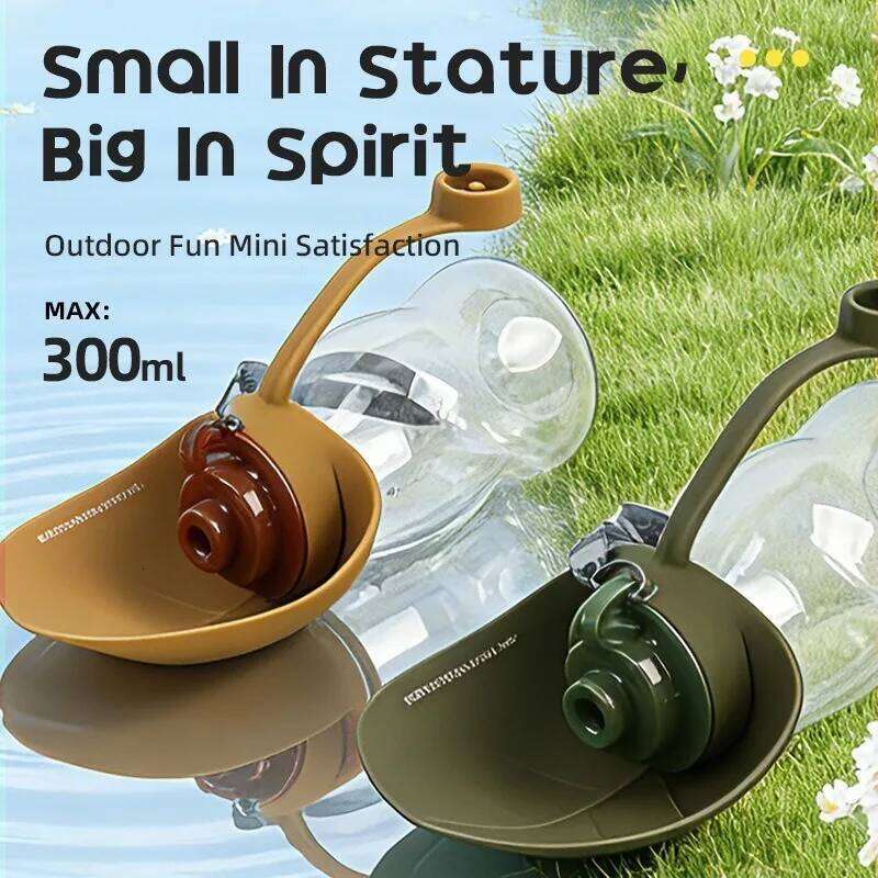 300ML Mini Collapsible Silicone Pet Water Bottle Portable Foldable Bowl Outdoor Travel Drinking Cup for Dogs Cats Hiking Walking