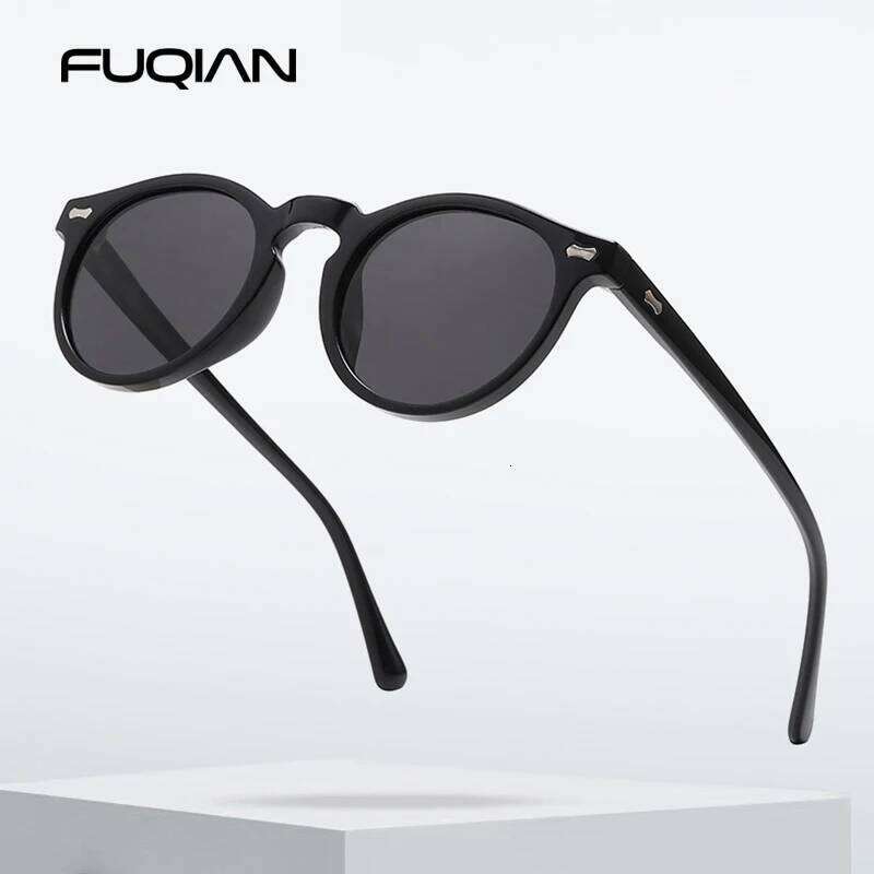 Retro Round Sunglasses Men Women Fashion Small Polarized Sun Glasses For Male Female Literary Vintage Shades Driving Eyeglasses 26Y0330